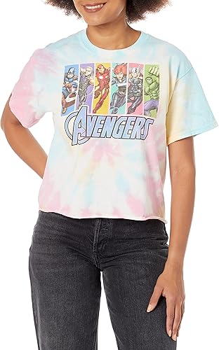 Marvel Universe Avengers Unite - Camiseta de manga corta para mujer