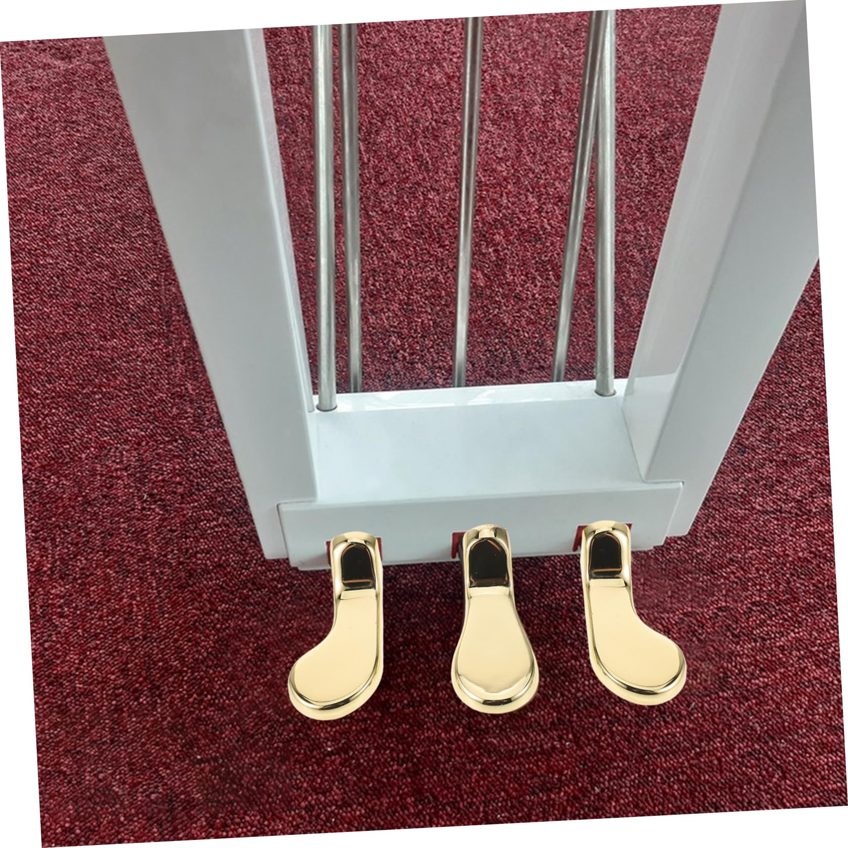 SUPVOX 3piezas Pedales De Piano Vertical Pedal De Sostenido De Doble Orificio Accesorio Para Piano Eléctrico De Instrumentos Musicales Para Escenario De Práctica