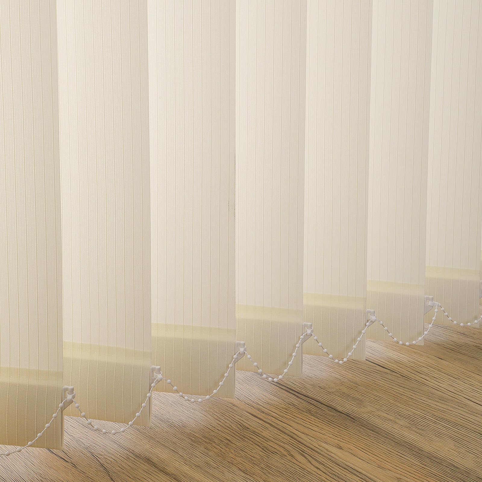 Cordless Custom No Drill Vertical Blinds for Sliding Doors, Room Divider, Window Blinds, Blinds for Sliding Glass Doors, Temporary Wall, Closet Curtain, Privacy and Filter Light, Woven Beige