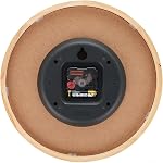 Horloge murale en bois - Élégant, moderne, simple, cadre en bois, facile à lire, circulaire, continu seconde main, intérieur, 30CM, Cadeau de chauffage ménager, naturel, moderne