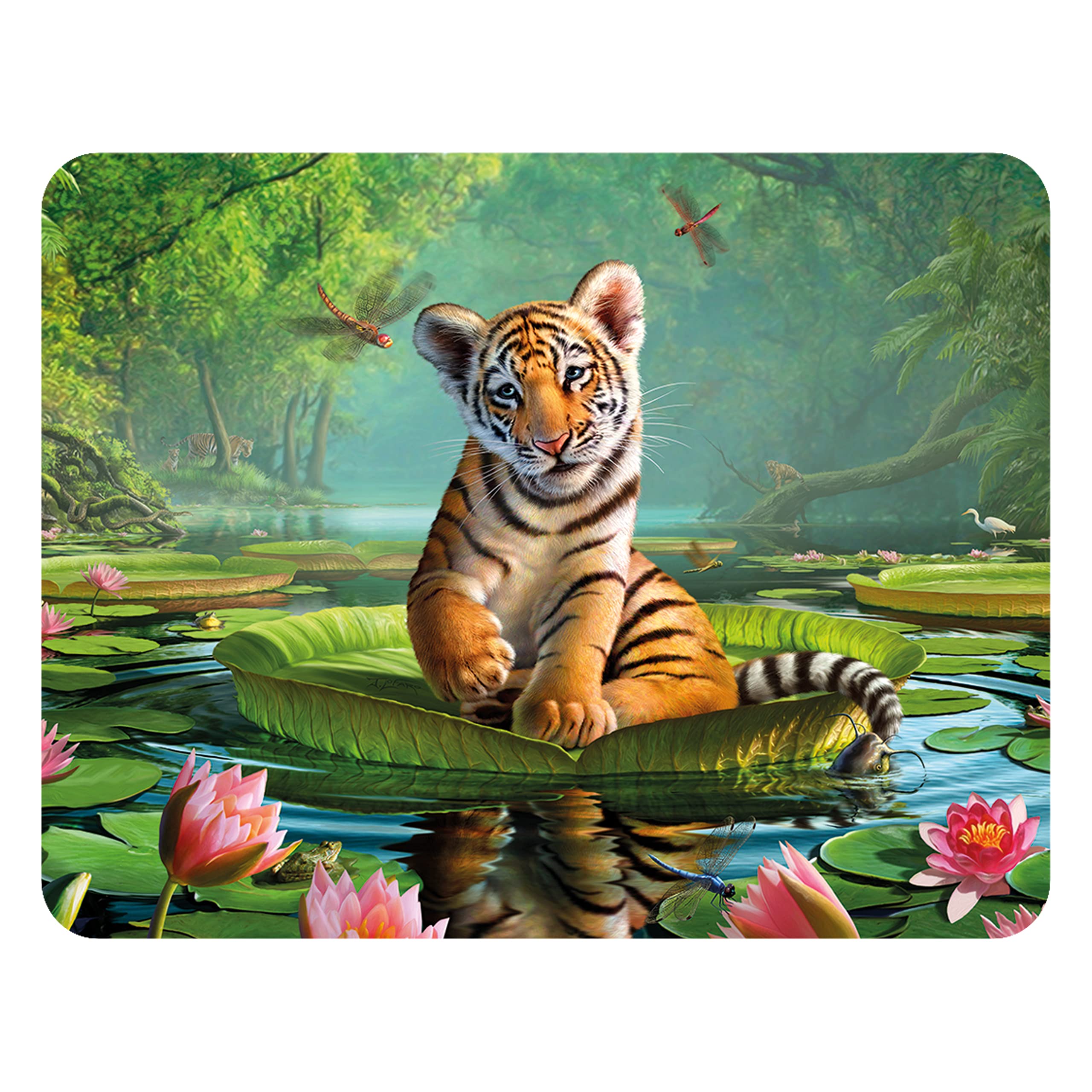 3D Livelife Tiger Lily. Magnet - Tiger Lily From Deluxebase. Lenticular Animal Fridge Magnet. Decorative 3D Tiger Flat Magnets. Cute Small Magnets For Fridge, Dishwasher And Whiteboard.