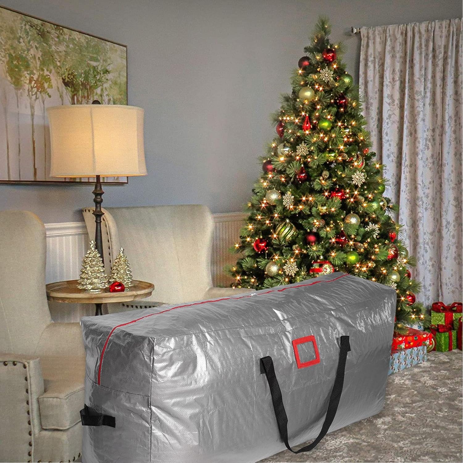 Lelezia Moving Bags Extra Large Strong 476.3L Waterproof Garden Furniture Cushion Storage Bags with Zips, Jumbo Storage Bag for Laundry Travelling Moving Clothes Bedding Duvets... - Image 6