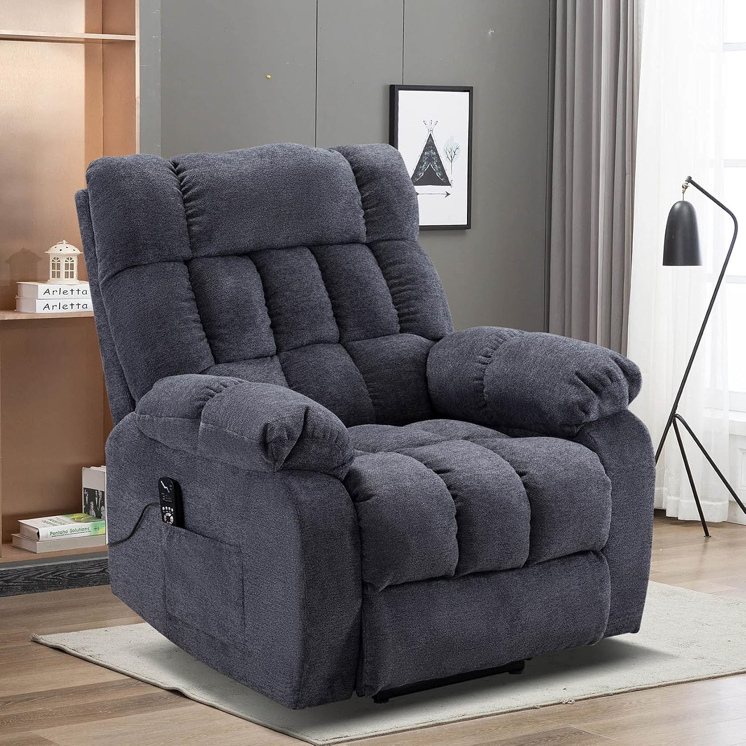 Electric Lift Recliner Chairs with Heat Therapy and Massage Power Lift Chairs Recliners for Elderly Massage Chair Recliner Theater Seating