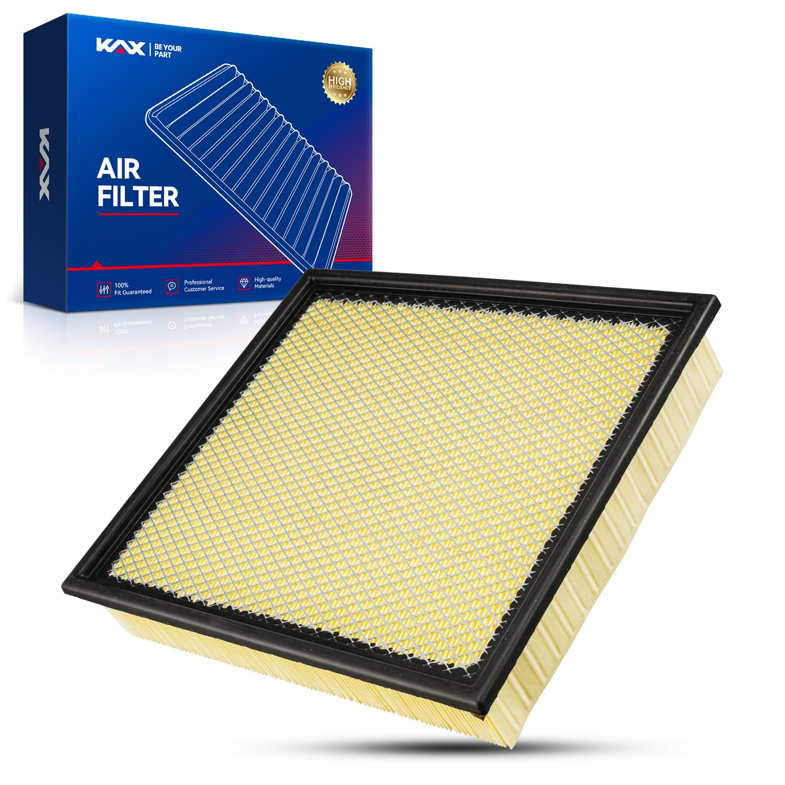 KAX Engine Air Filter, CA12665 Replacement for Ford F-250 Super Duty 2020-2024, F-350 Super Duty 2020-2024, F-550 Super Duty 2020-2023, F-450 Super Duty 2020-2023