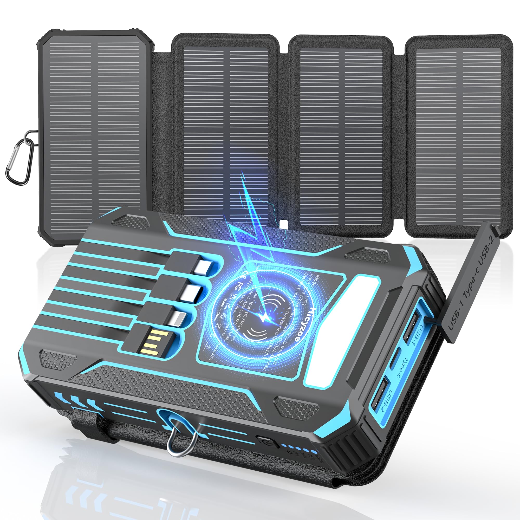Hicyzoe 49800mAh 4-Panel