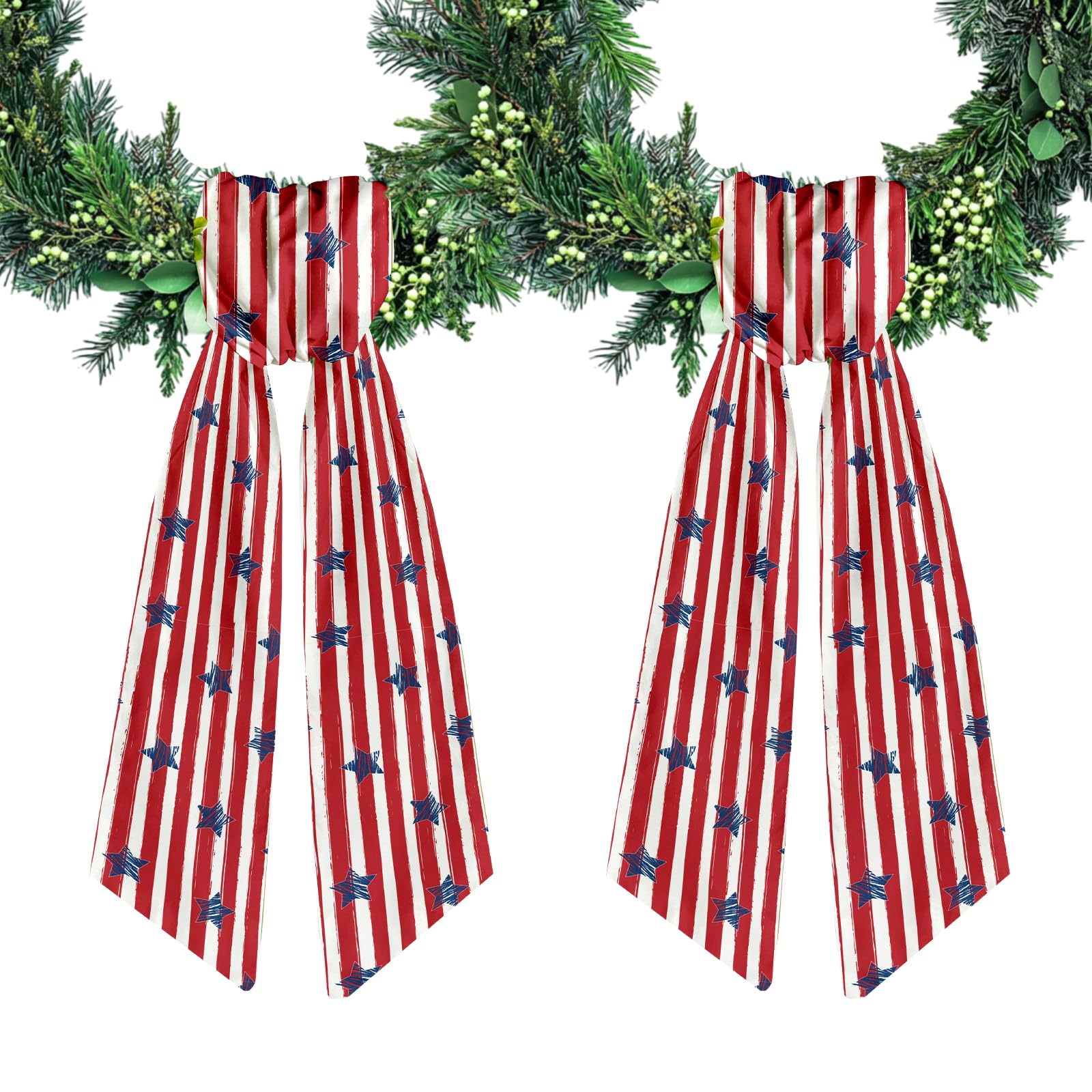 2pcs Patriotic Wreath Sash