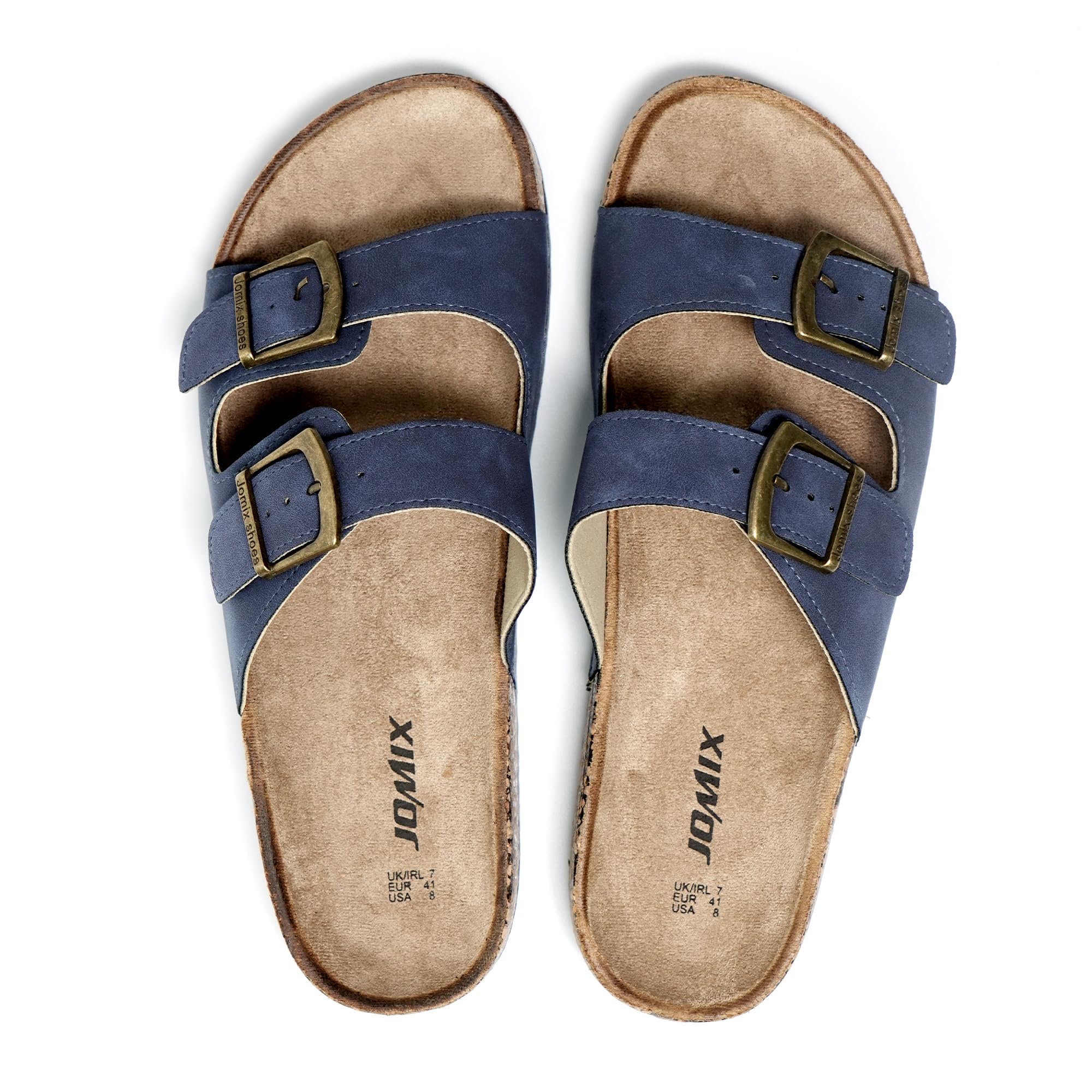 JOMIX Sandales Homme Tongs Hommes Chaussons d'été Chaussures de Plage Confortables pour Maison Piscine Mer Douche