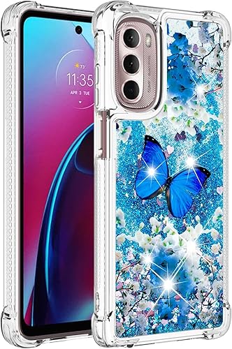 Miniatura 5 de CAIYUNL Funda para Moto G Stylus 5G con protector de pantalla de vidrio templado, funda protectora de TPU suave para mujeres y niñas, bonita funda