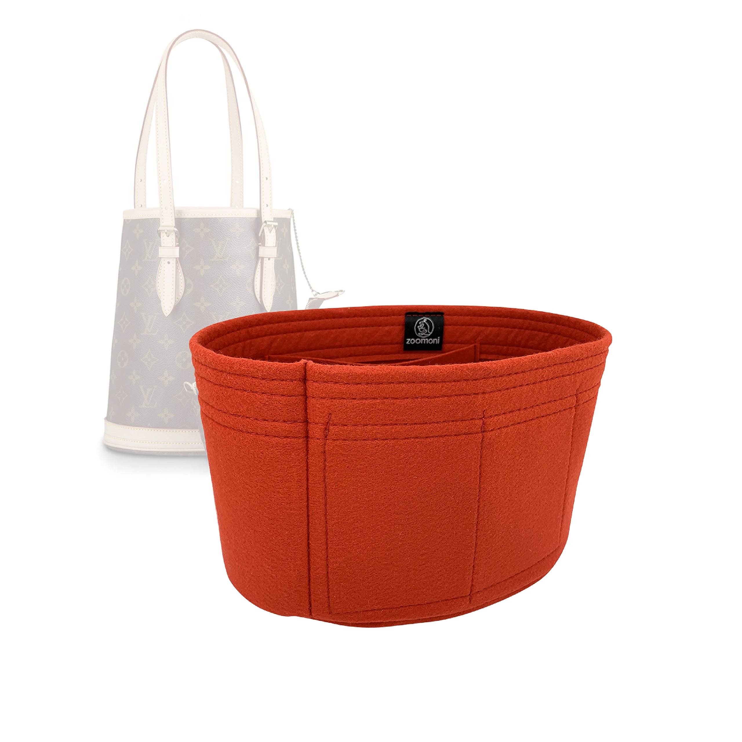Zoomoni LV Petit Bucket PM Insert Organizer - Premium Felt (Handmade/20 Colors)