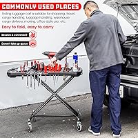 Vista 4 de Powerbuilt Mesa de trabajo ajustable con soportes para herramientas y función de plataforma convertible, multiuso, hogar, garaje, lugar de trabajo