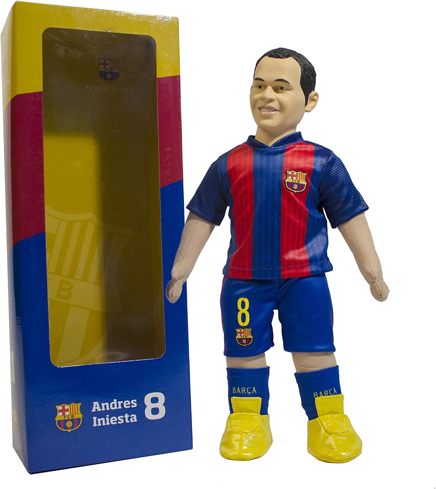 TOODLES DOLLS FC Barcelona Realistic Figure Players, 45 cm/17.7 in Sizes (Messi, Neymar JR, Suarez, Pique, Iniesta)