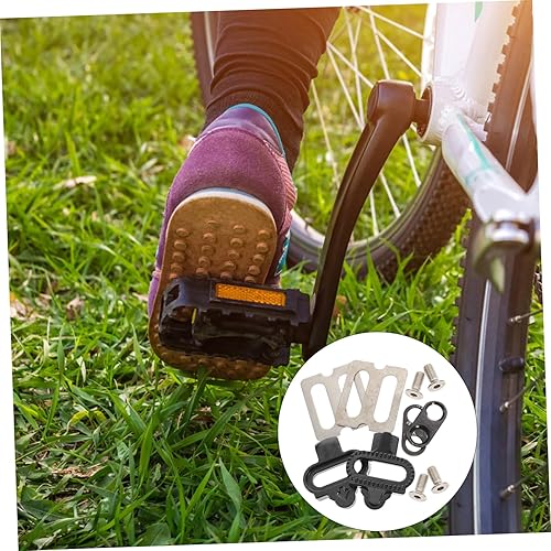 Miniatura 8 de BESPORTBLE 1 juego de monturas fáciles de montar regalos para la familia de bloqueo de bicicleta de montaña tacos de pedal autobloqueante pedales