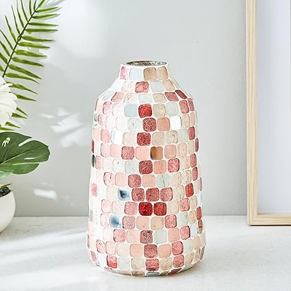 Home Centre Corsica Glass Mosaic Vase