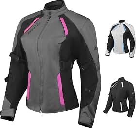 BYKR Jaqueta feminina de motocicleta para mulheres, esportes motorizados, enduro, motociclista, aventura, CE, blindada, esportes motorizados, jaquetas protetoras