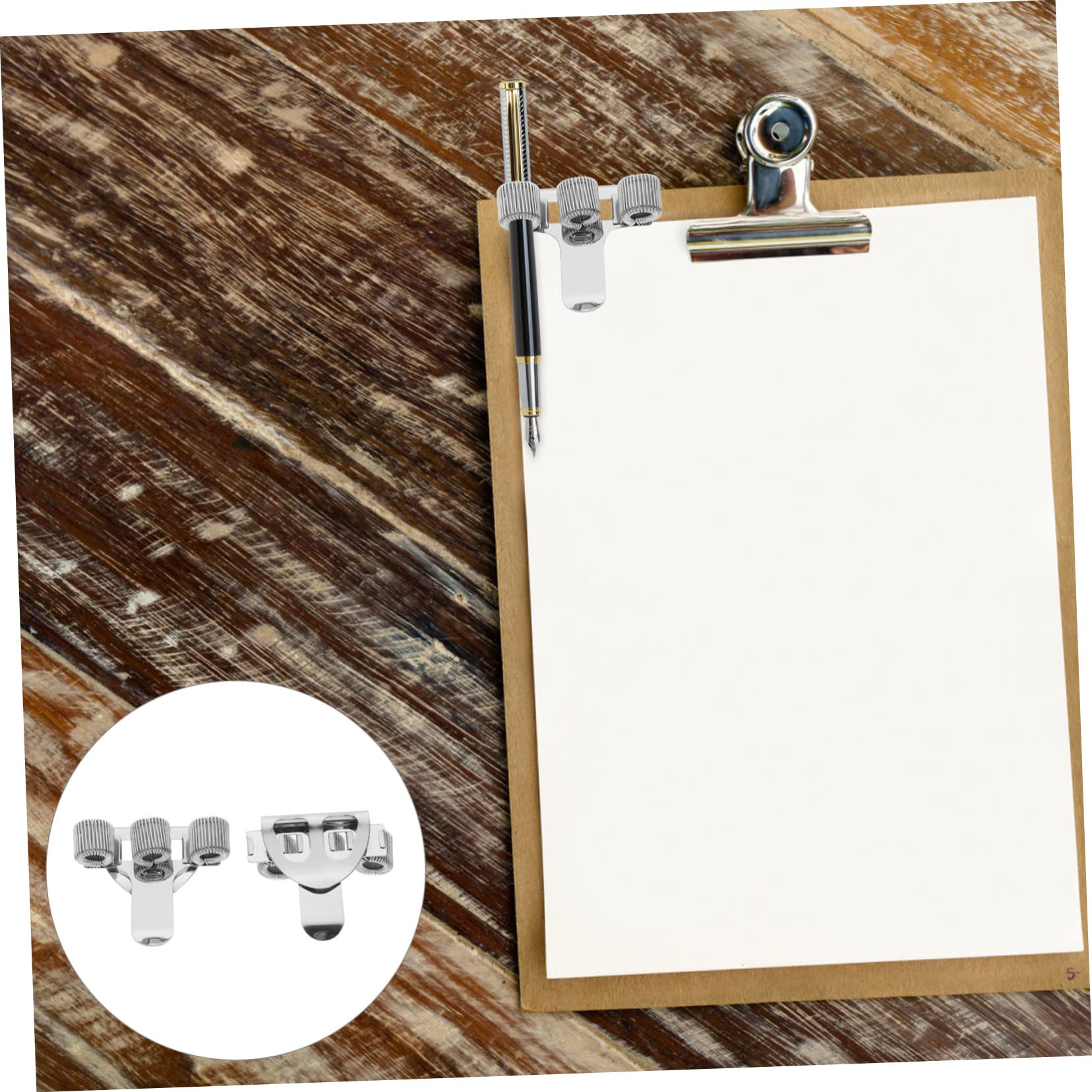 20pièces Supports De Stylo Clip à Ressort Pour Rangement De Avec Accessoire Pratique Pour Bureau Et