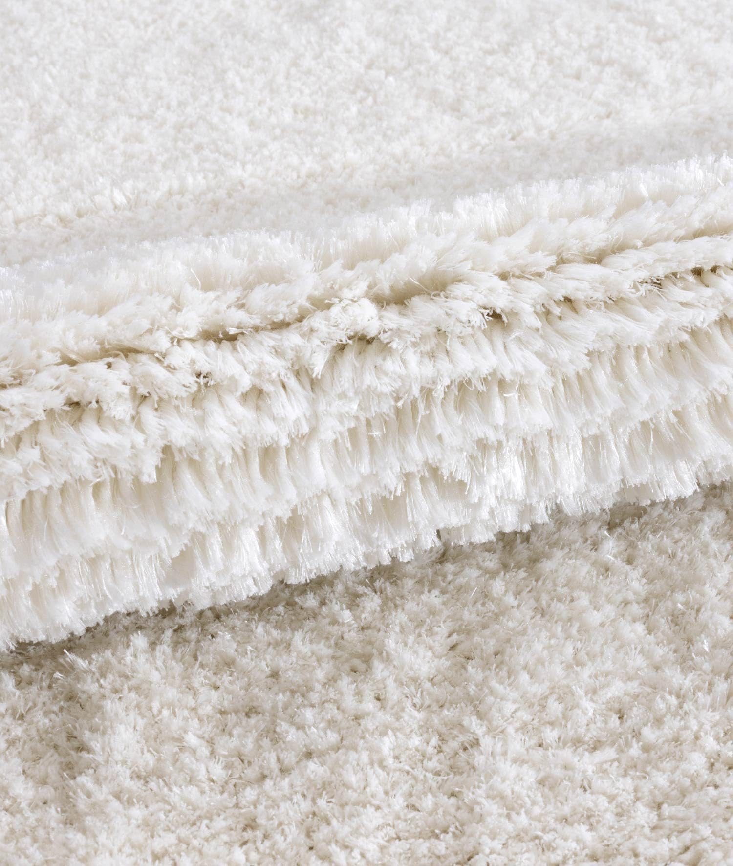 Segura Plüsch rutschfeste Unterseite 2er-Badematte 60 x 100-50 x 60, Creme