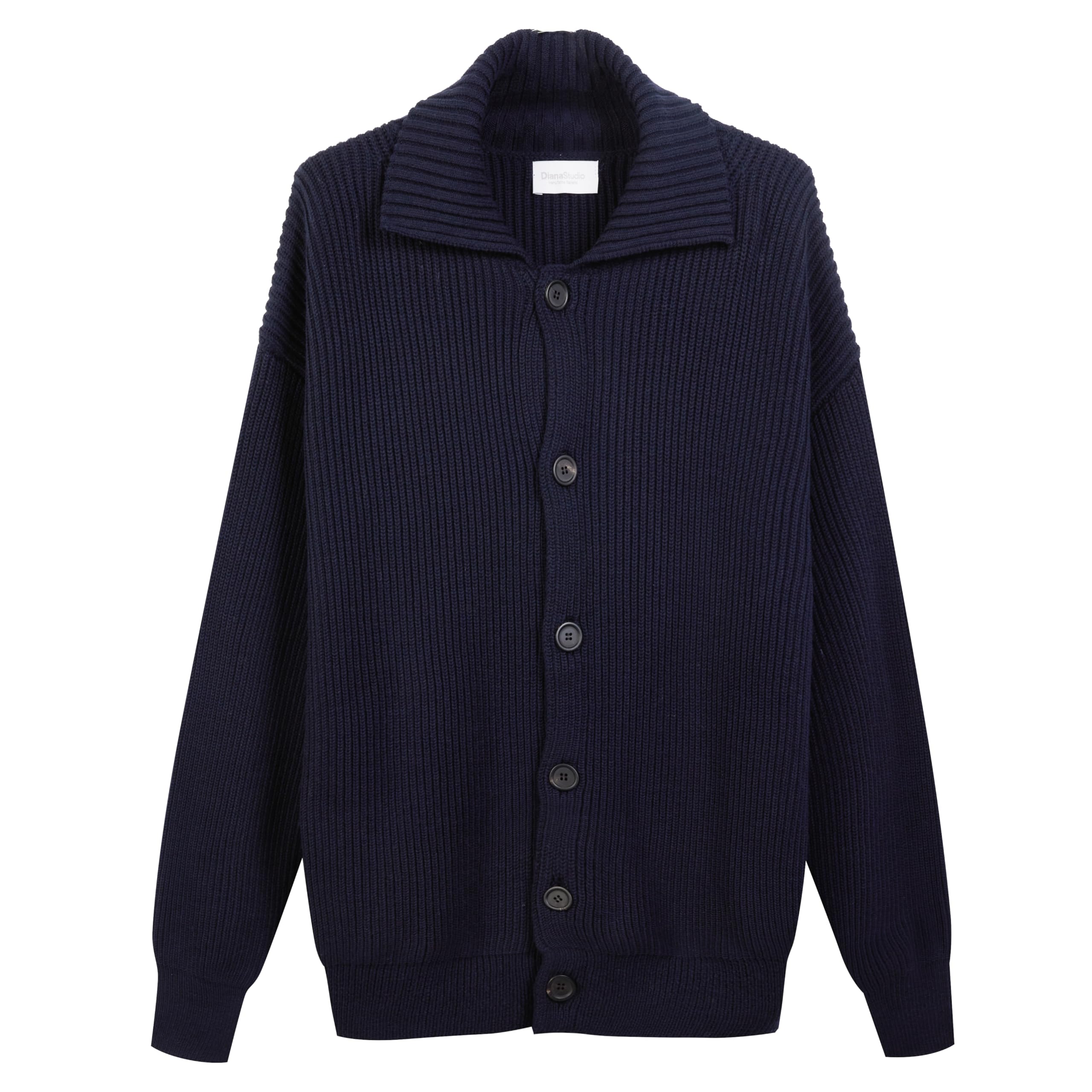 Diana Studio – geknöpfte Jacke aus Merinowolle, Herren, Lange Ärmel, lässige Passform