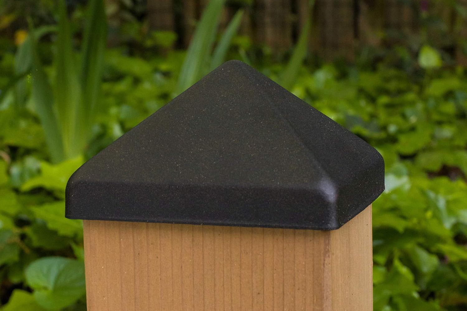 4x4 Apex Pyramid Post Cap - Matte Bronze (3 1/2" x 3 1/2") for Deck and Fence Posts (10 Pack)