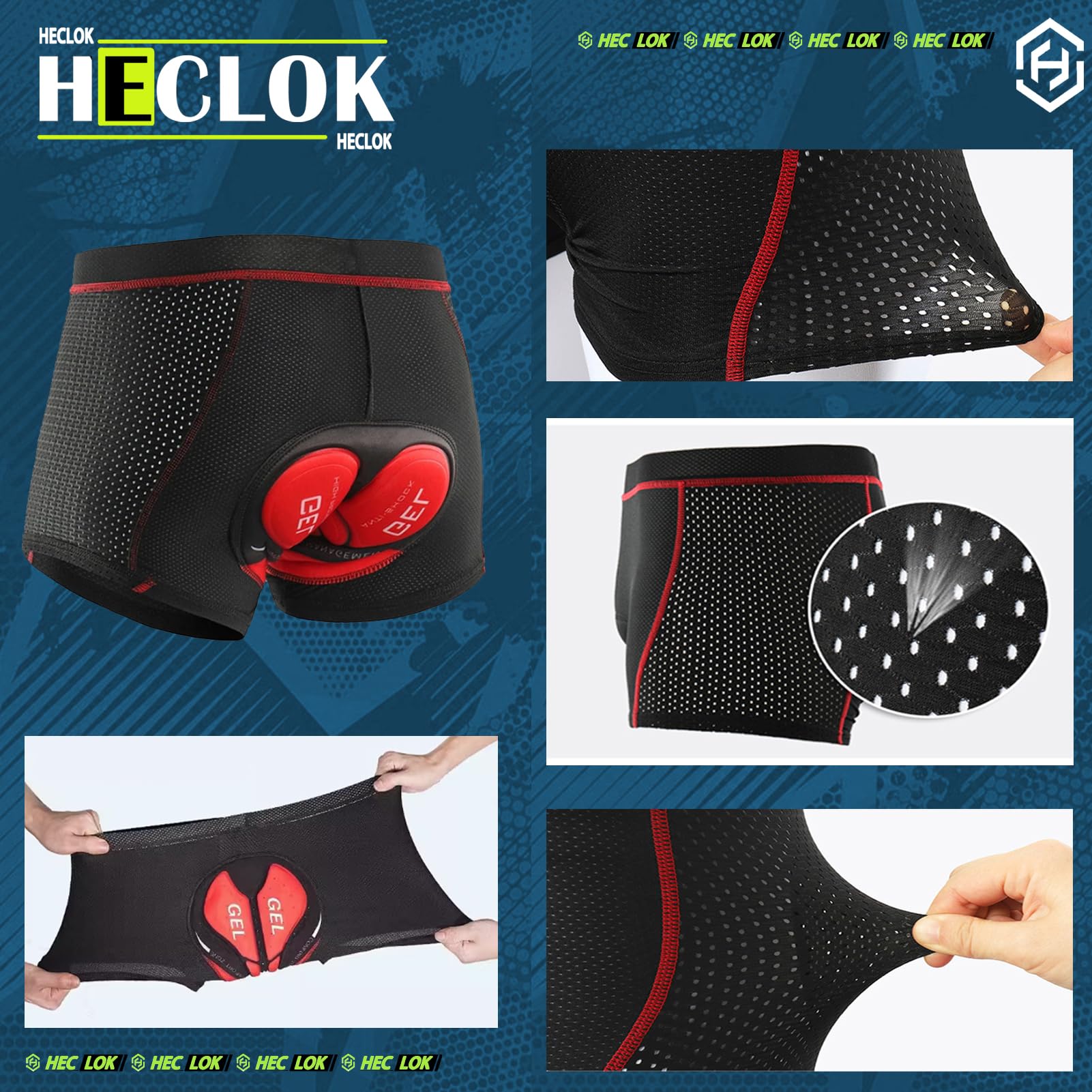 Maglia da ciclismo da uomo manica corta Estivo Set,Body Ciclismo Uomo,Tuta da Triathlon a Maniche Corte da Uomo＋Ciclismo 5D Gel Imbottito Boxer Biancheria Intimo Mutande