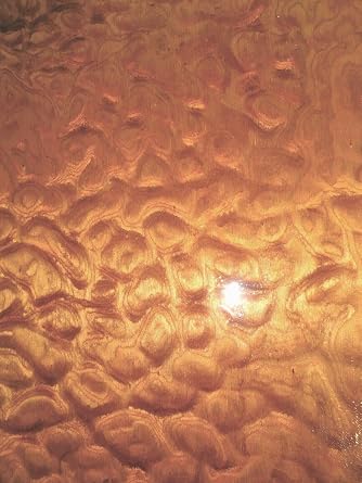Sapele Pommele Figured Quilted Burl Composite Wood Veneer 10" x 16" raw 1/42"