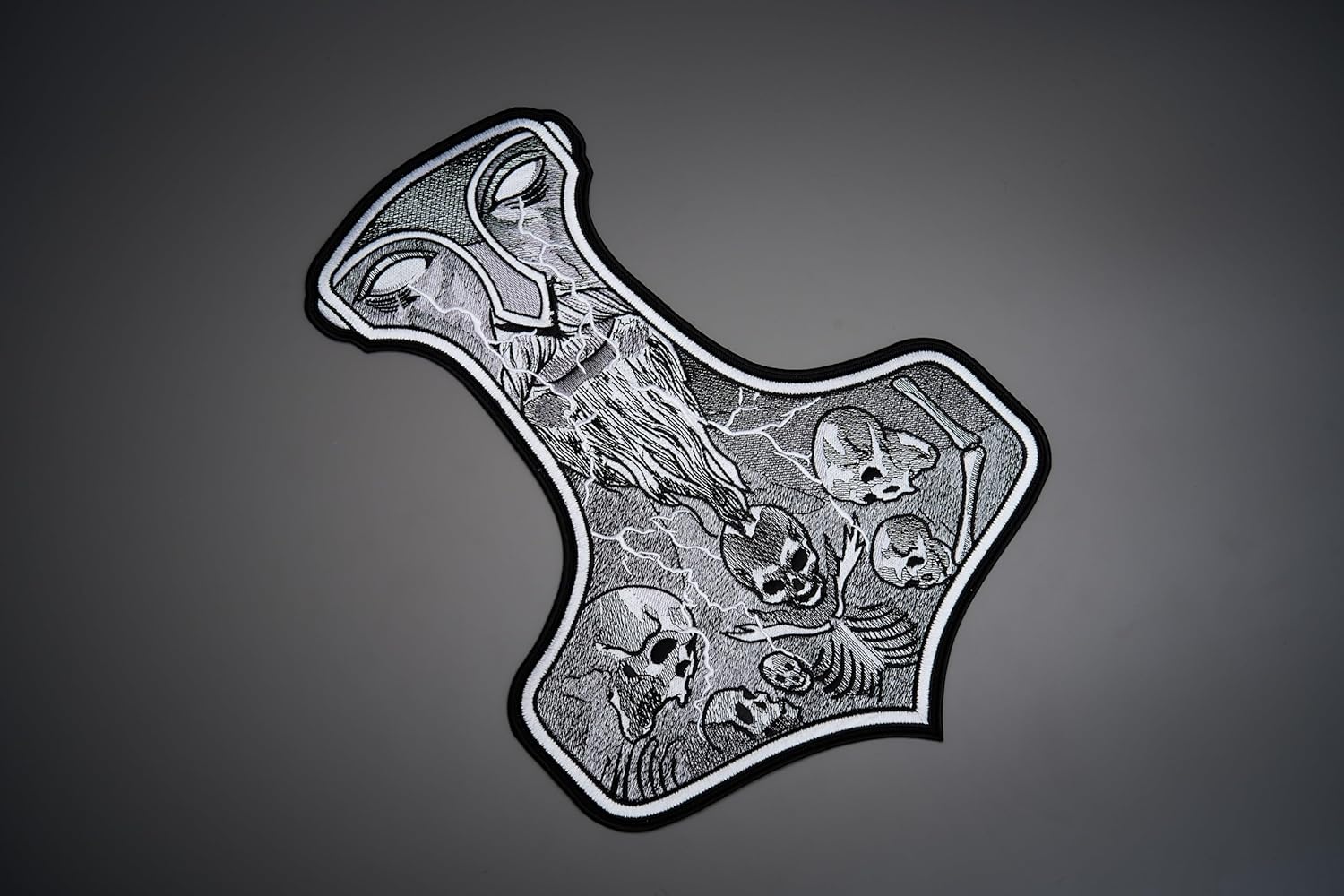 Thor's Hammer Mjollnir Viking Odin Valhalla / Iron-on / Sew on, Multicolor