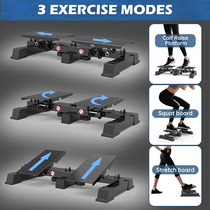 leikefitness Height Adjustable Standing Calf Raise Machine for Calf Stretching, Squat, Foot Stretch, Anti-Slip Slant Board miniatura 5
