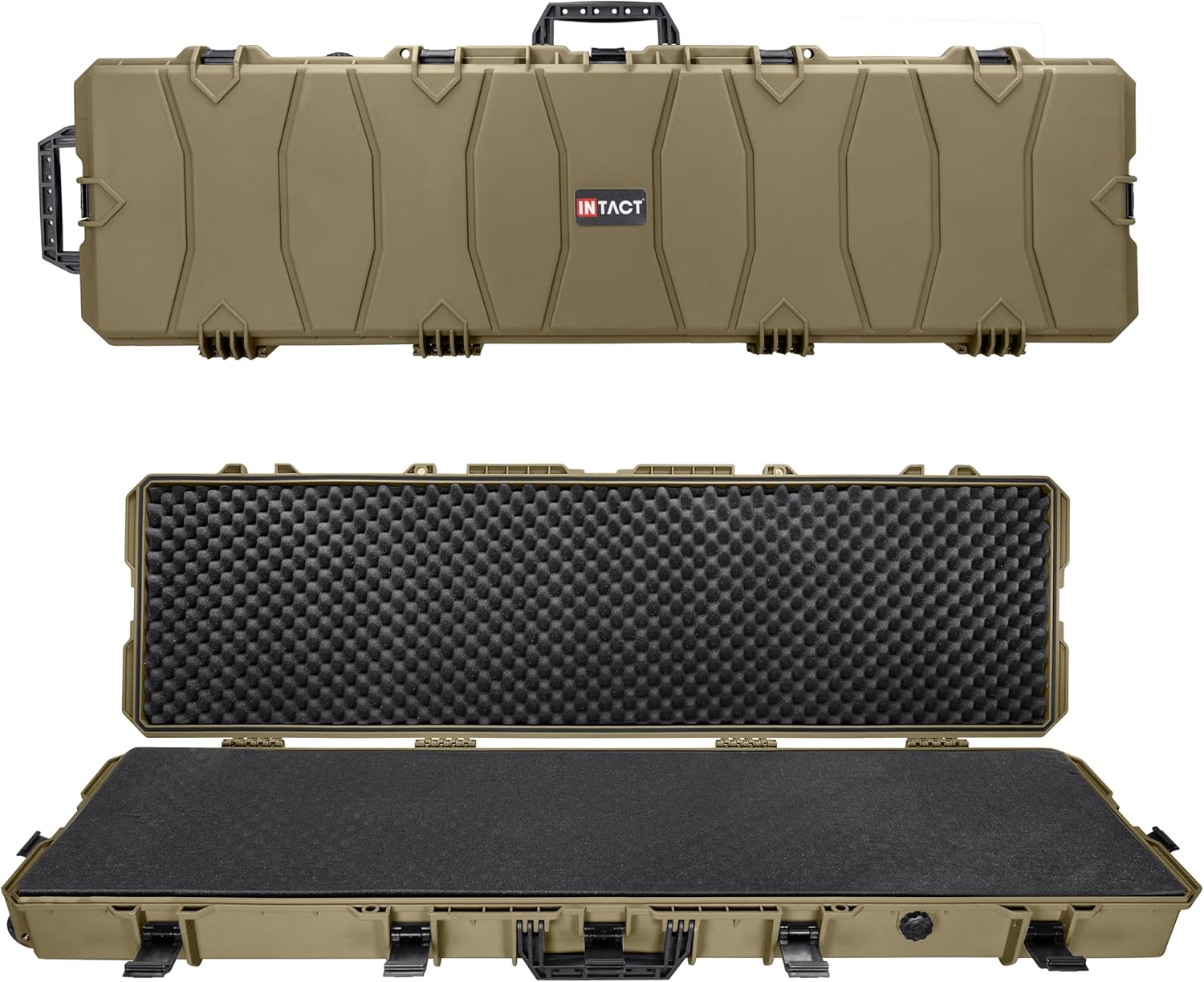 Eylar 54 Inch Intact Series Rolling Hard Rifle Case, Lightweight and Durable Stacker Design with Foam