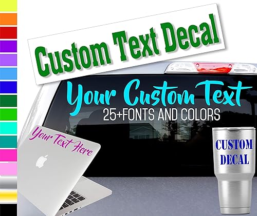 Miniatura 2 de Calcomanía personalizada con nombre de palabra para vaso, laptop, teléfonos, cascos, barcos, cascos y vehículos