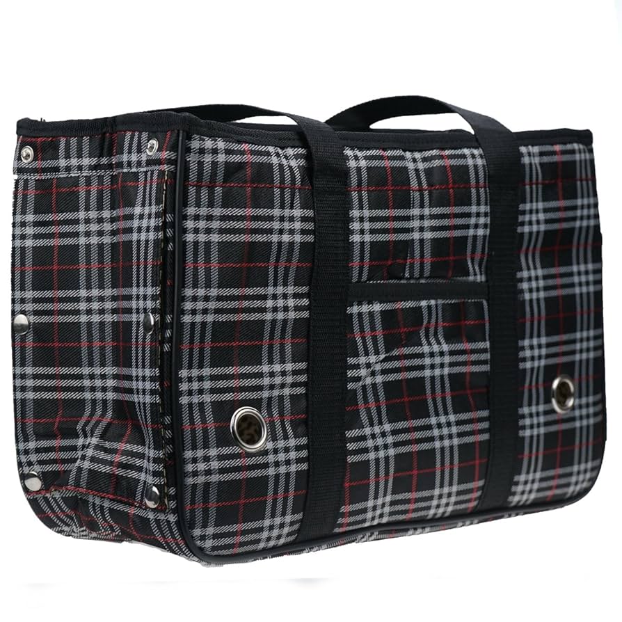 チェック柄ペットキャリーバッグ Amazon.co.jp: ATSU ソフトキャリーバッグ S チェック柄
