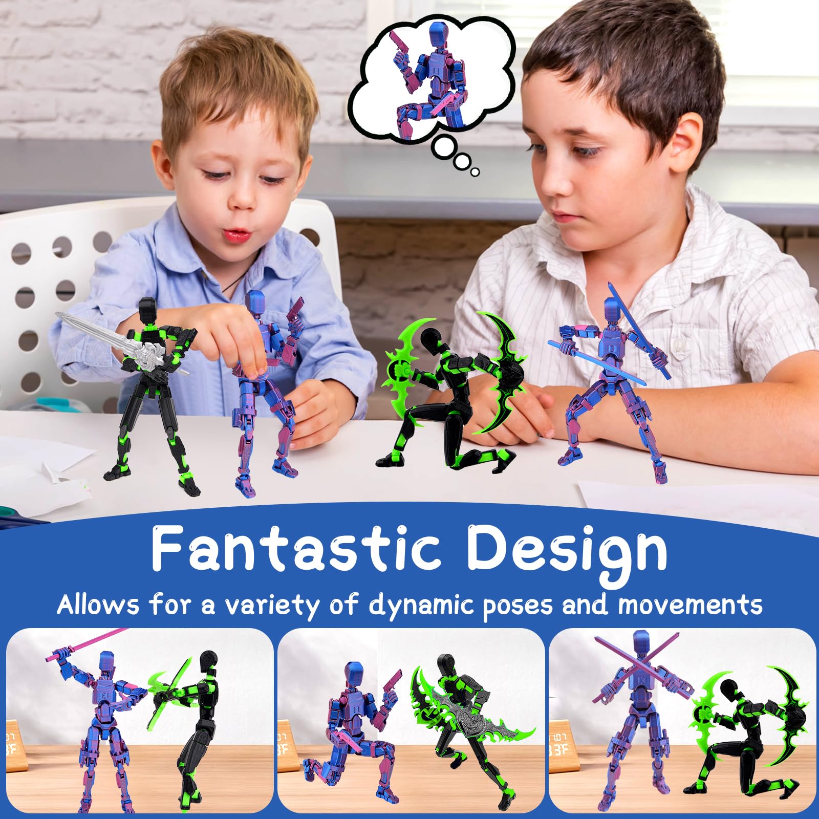 Action Figure Articolata T-13 Stampata In 3D – Modello Snodato Con Giunti Multipli, Collezione In Resina Per Scrivania, Regalo Creativo Per Collezionisti