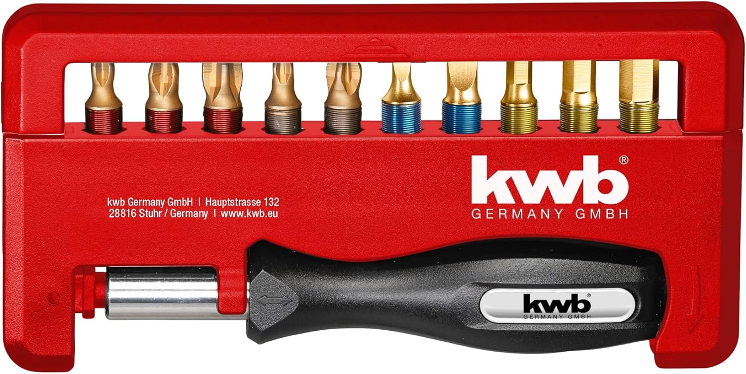 KWB Mobile Phone TQ60 Steel Titanium Bit Set 12 Piece 154020 (PH PZ/Hex/Slotted); 0 W; 0 V