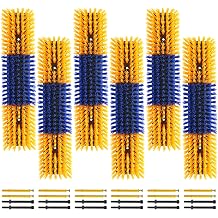 Livestock Scratch Brush With 24 Screws,Animal Back Scratching Brush for Cow,Cattle,Sheep, Horses,Pigs,Massage Grooming Tool Yellow, 6pcs