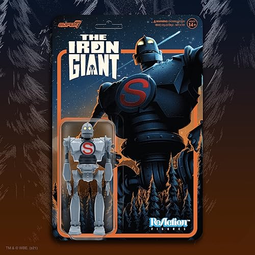 Miniatura 6 de Super7 The Iron Giant Super Iron Giant - Figura de acción gigante de hierro de 3.75 pulgadas, accesorio de colección de películas clásicas y