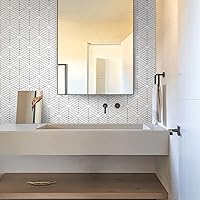 Vista 3 de 12 calcomanías mate para azulejos de pared, despegar y pegar, autoadhesivas, calcomanías de vinilo para azulejos de pared, adhesivo de PVC