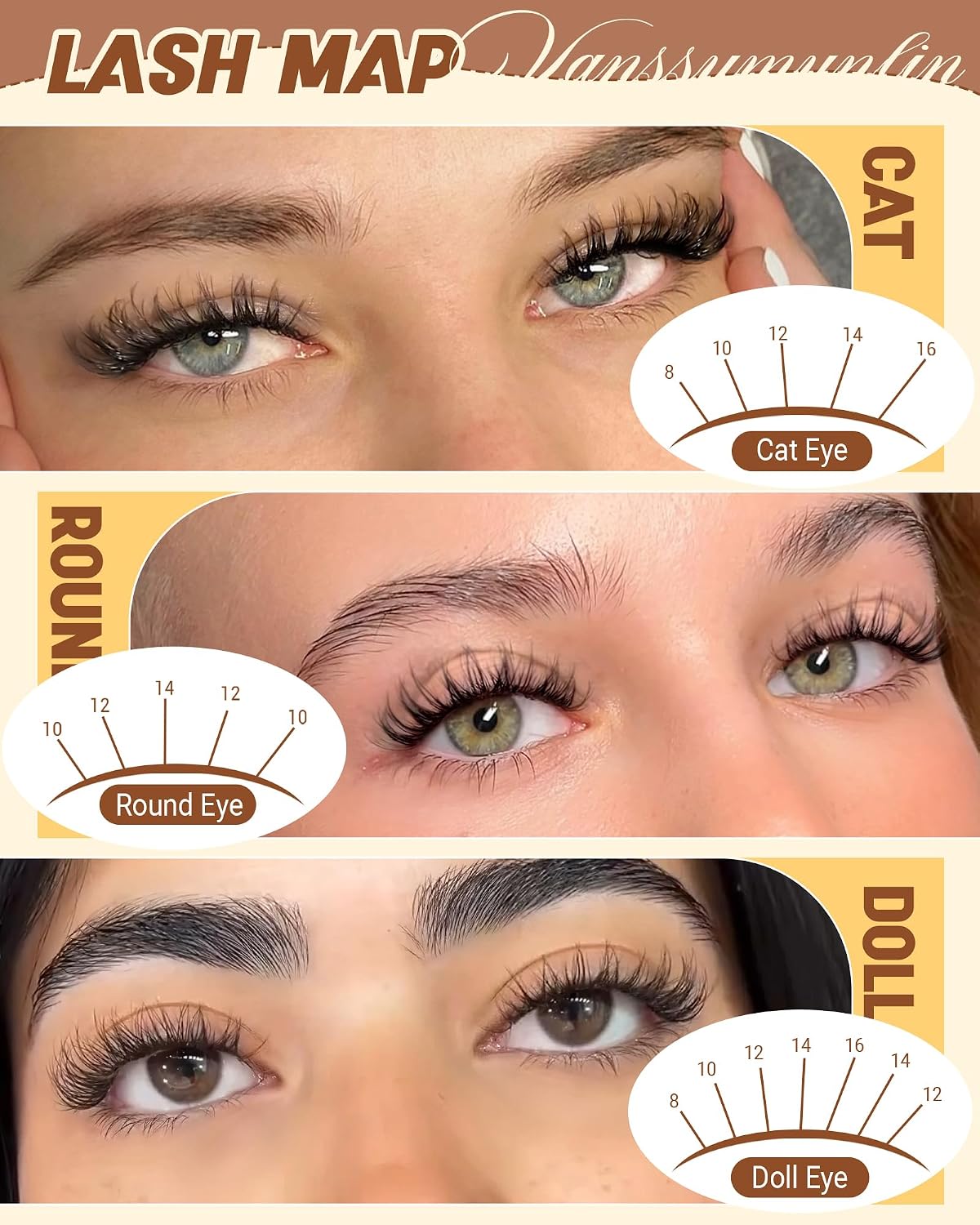 Spider Breeze Lash Clusters, Wispy Natural Eyelash Clusters D Curly Lashes Cluster Venus 8-16mm Cluster Eyelash Extensions Reusable Individual Lashes with Invisible Band for DIY at Home Vanssymunlin