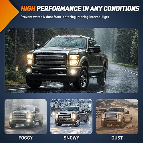 Vista 111 de Nilight Conjunto de luces antiniebla compatible con Ford Focus SVT 2002 2003 2004 2005 2006 Ford Focus SVT 2005-2007 Ford Escape 2003-2004 Ford Ford