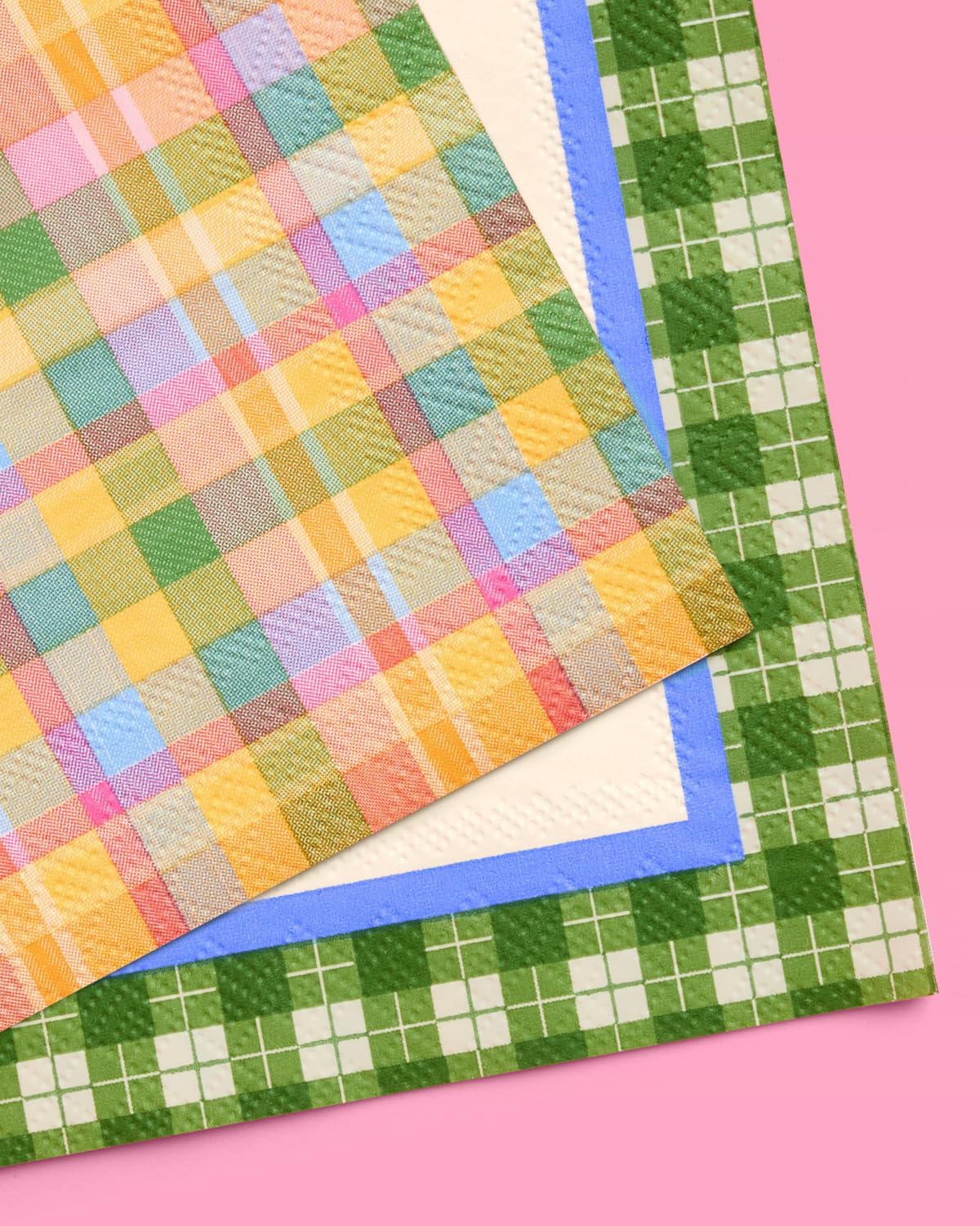 xo, Fetti Summer Camp Napkins - 24 Paper Napkins | Plaid, Outdoor Party, Picnic, Birthday, Summer Decor, Camp Bachelorette, Colorful