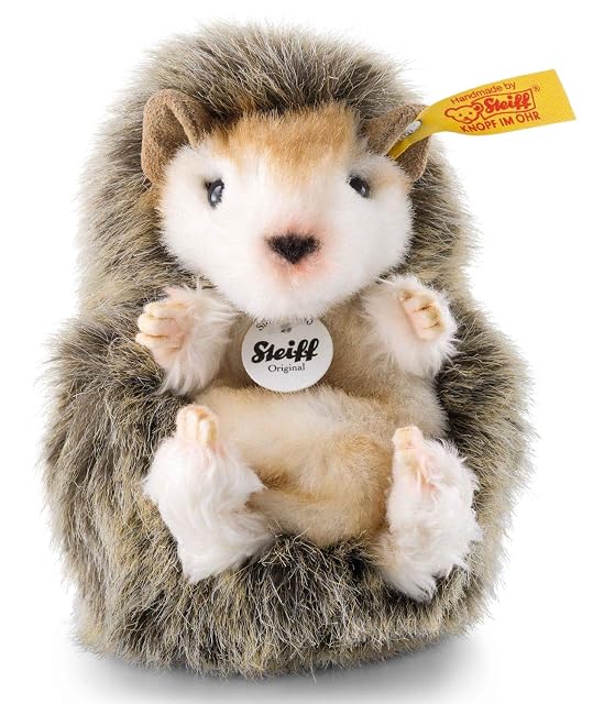 Foto 4 de 8 de Steiff Peluche Erizo bebé Joggi, Peluche Adorable con Ojos de plástico, Peluche 10 cm, marrón, 070587