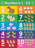 Numbers 1-10 Poster Chart - LAMINATED 18