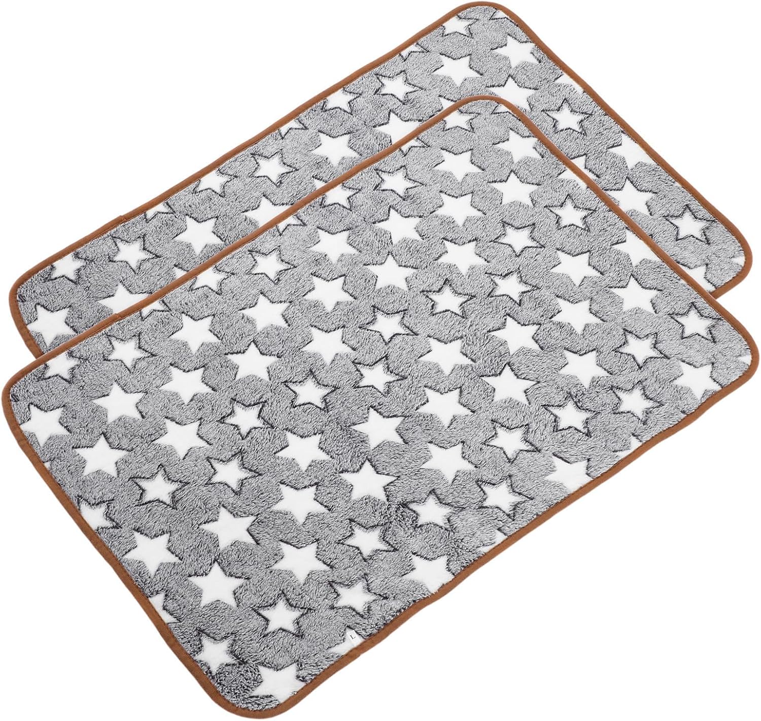 2pcs Pet Blanket for Cats and Dogs Soft Fleece Star Pattern Mat Keeps Pets Warm and Easy to Maintain and Sofa Use