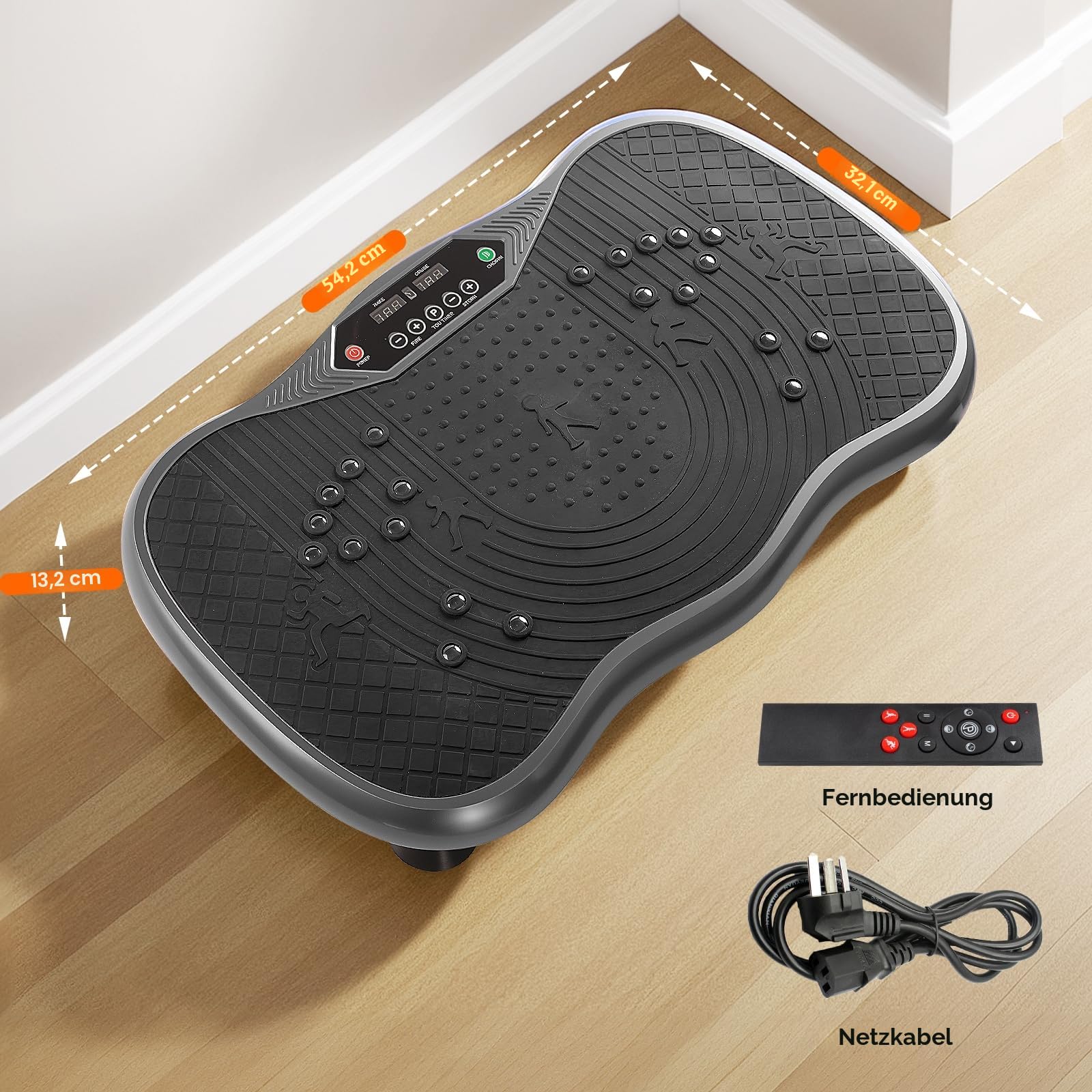 Vibration Plate Exercise Machine，Vibration Plate Fitness Platform Exercise Machine 10 Modes Full Body Workout Vibrating Fitness Platform Weight Loss Women Men Shaping Wellness Home Gym Equipment