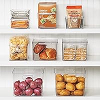 Vista 2 de Papelera mDesign apilable, con cajón extraíble, para cocina, transparente