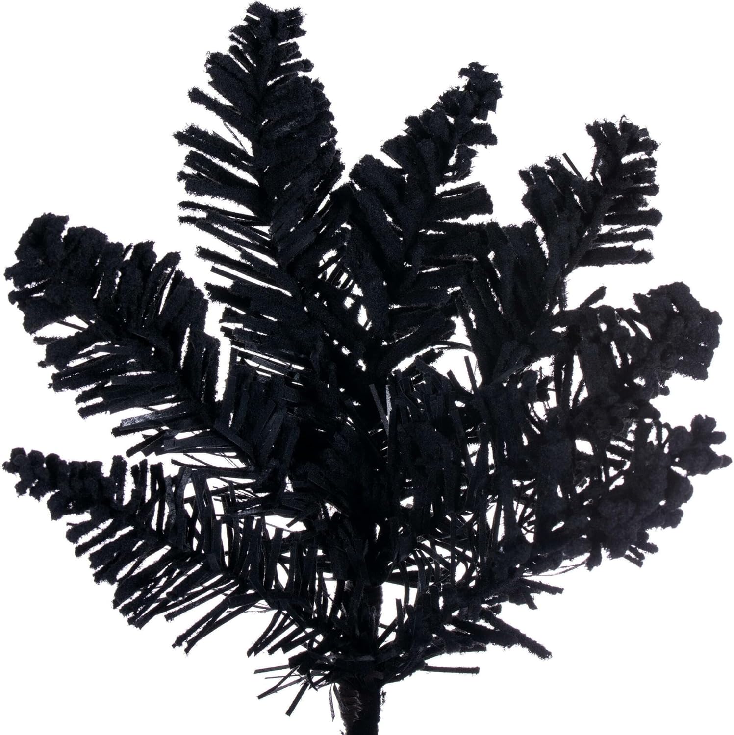 Vickerman 3' x 25" Flocked Black Fir Artificial Unlit Christmas Tree.