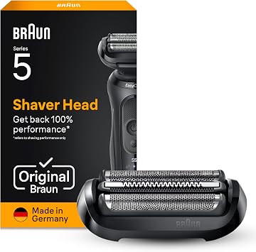 Braun Series 5 Electric Shaver Original Replacement Head, Get Back 100% Shaving Performance, Compatible with 50, 51, 52 Generations Shavers, Made in Germany, 54B