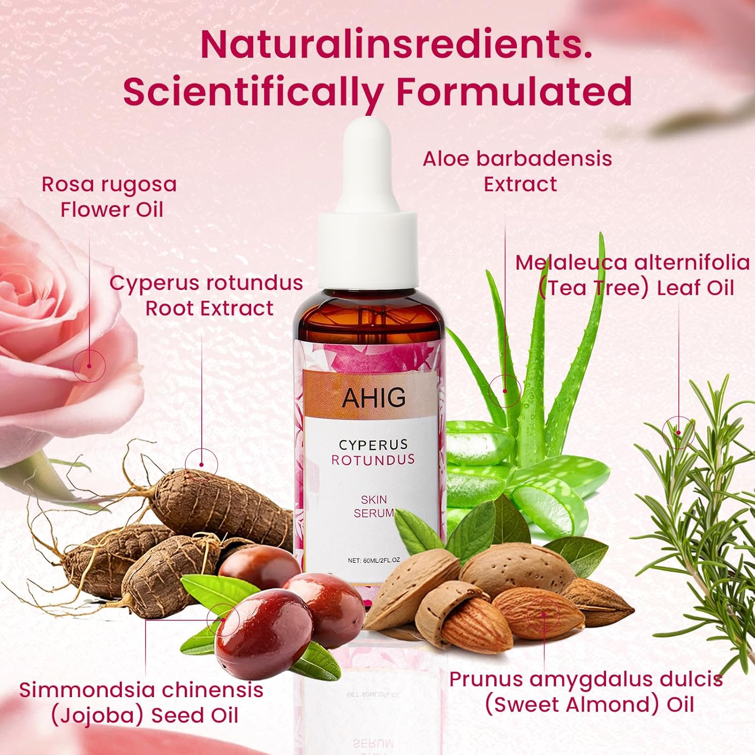 Cyperus Rotundus Oil Skin Serum,Natural Shaving & Hair-Reducing moisturization Oil, and skin soothing,Natural Plant Extracts with,Inhibits & Slows Regrowth,for All Skin Type