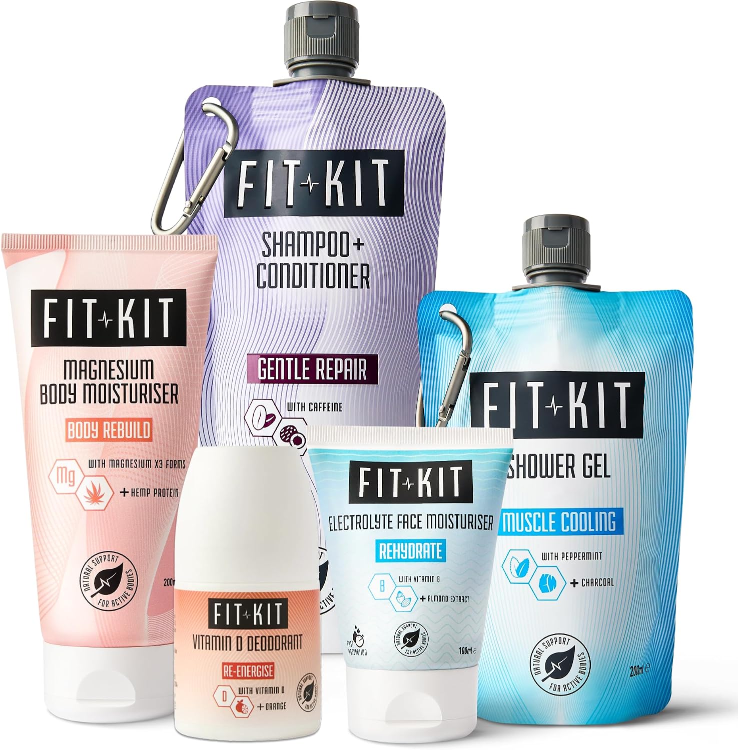 Fit Kit Muscle Recovery Gift Set for Men | Bath & Body Care Box for ...