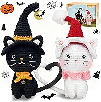 Vista 9 de Kit de ganchillo para principiantes, kit de inicio de ganchillo con tutoriales en video paso a paso, kits de animales de ganchillo para adultos