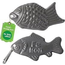 LEEPENK Iron Fish 2 Pack,Add Natural Sources of Iron to Food and Water,Safe & Effective Cooking Tool for Reducing Iron Deficiency, Natural Iron Supplement for Vegans,Athletes,Pregnant Women