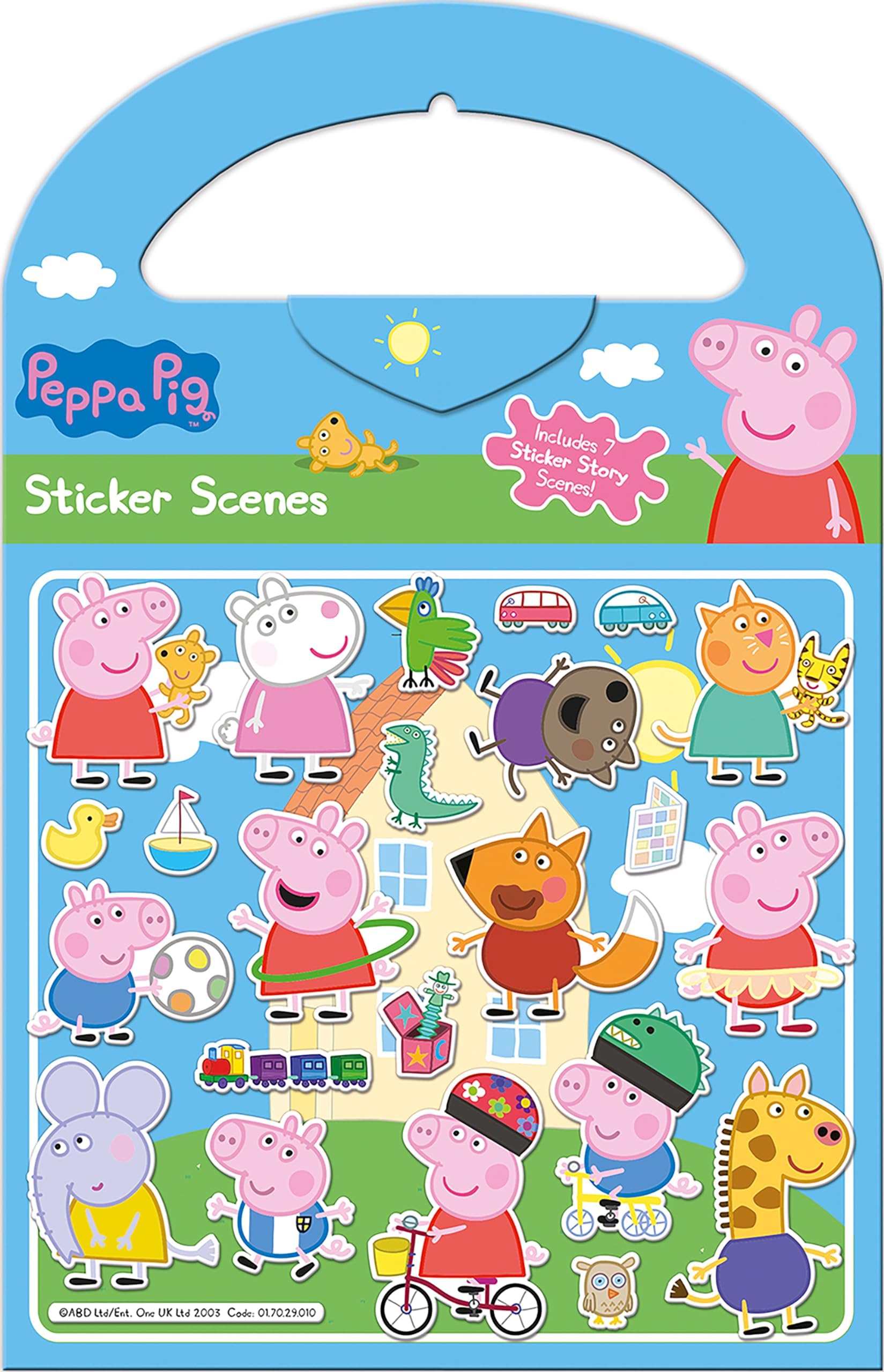 01.70.29.010 Peppa Pig Activity Set-Includes Six Scenes and Over 50 Stickers, Blue, 23.5cm x 15.5cm