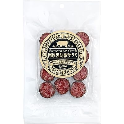 ナカダイ ジューシー&スパイシーな黒胡椒肉厚サラミ 60g×2個